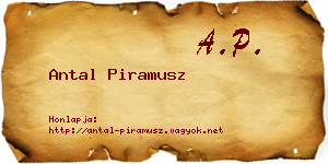 Antal Piramusz névjegykártya